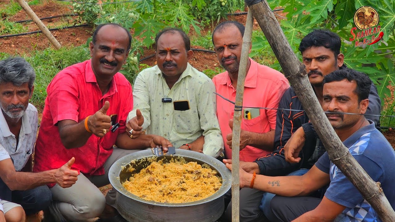 ಒರ್ಜಿನಲ್ ಕೋಳಿ ಕೋಳಿ🐓🔥ಗುಂಡಿಗೆಕಾಯಿ ಬಿರಿಯಾನಿ.Original nati koli🐓🔥potholes biryani🍲