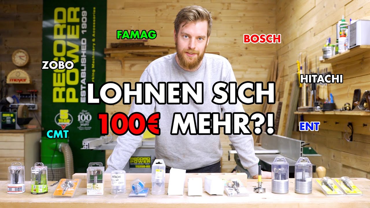 &Uuml;berraschung beim Forstnerbohrer-Vergleich / Schlechte Schneiden und Totalversagen