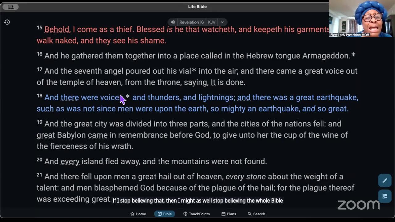 Mother Myles in Revelation