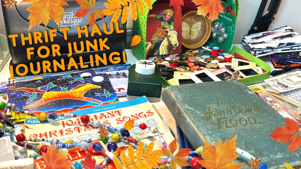 Another Thursday Thrift Haul for Junk Journal Supplies! :)
