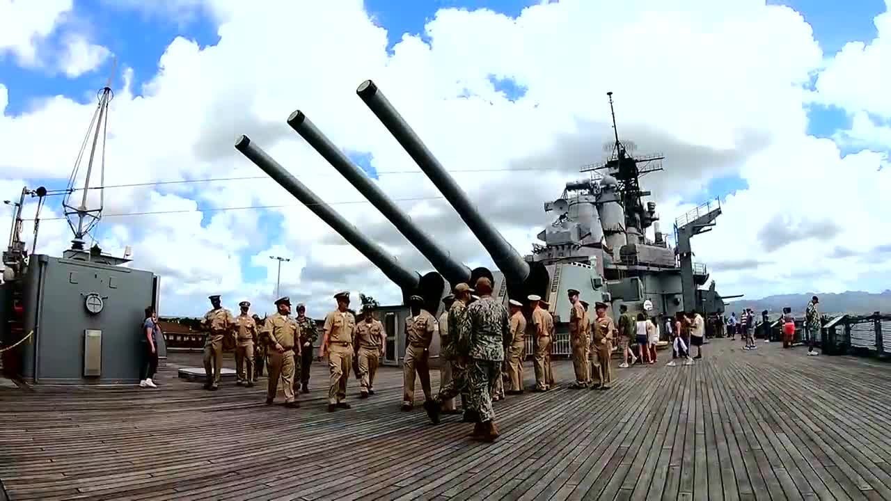 USS Missouri ceremony remembers kamikaze attack during Battle of Okinawa