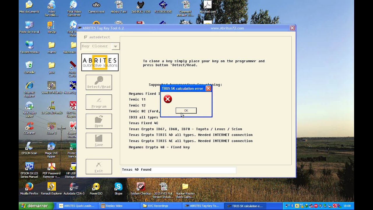 fvdi le  tag  key tool ne marche  pas bien