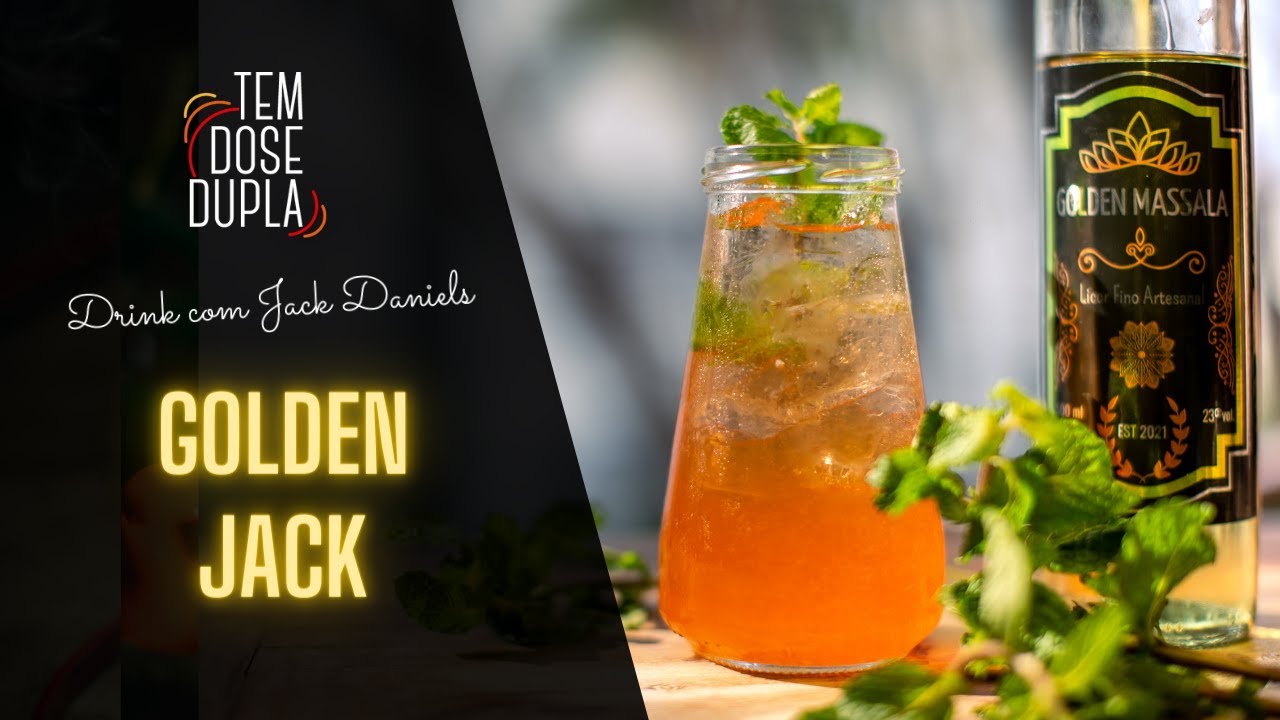 COMO FAZER DRINK COM JACK DANIELS E APEROL - GOLDEN JACK