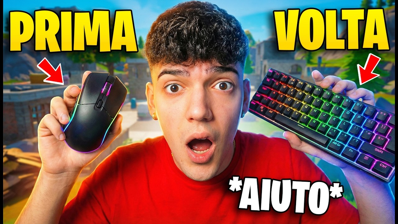 LA MIA PRIMA VOLTA DA MOUSE E TASTIERA *DISASTRO*😱🥵 #fortnite #fortniteitalia #challengefortnite
