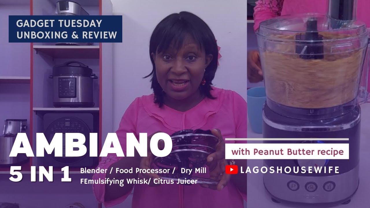 Ambiano 5 in 1 review - Food processor, Blender, Dry Mill, Emulsifying Whisk, Citrus Juicer