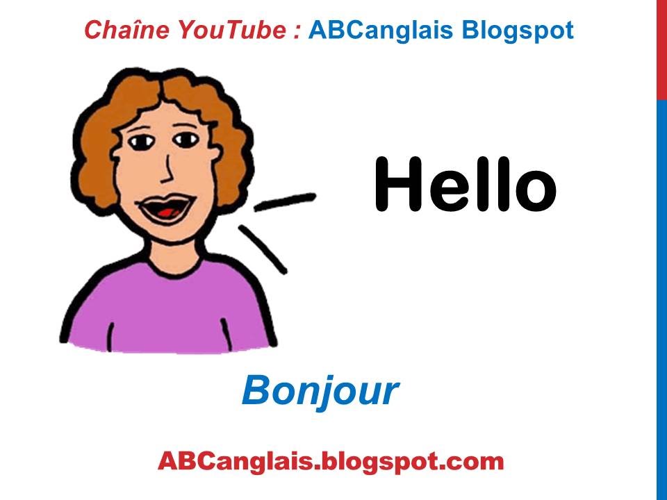 Cours d'anglais 3 - Salutations Formules de politesse en Anglais Expressions Saluer Dire bonjour