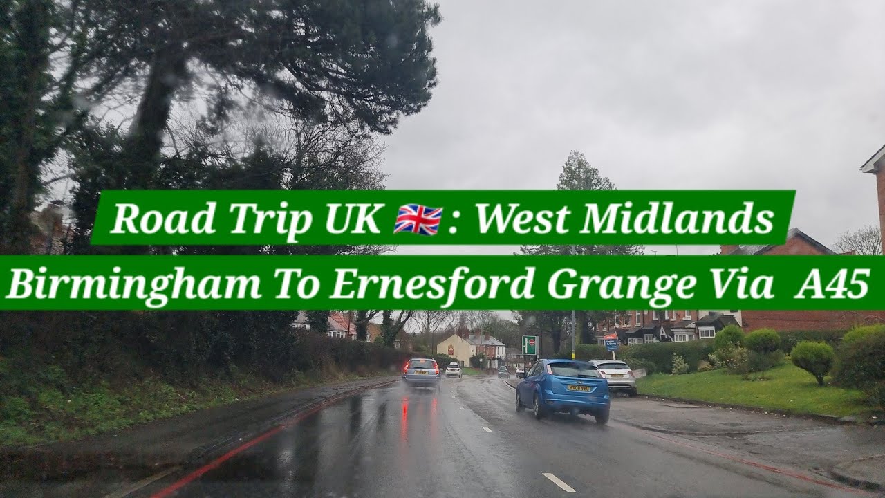 Road Trip UK 🇬🇧 | Birmingham To Coventry| Via A45 | Raw Footage | Driving In Heavy Rain | Ring Road
