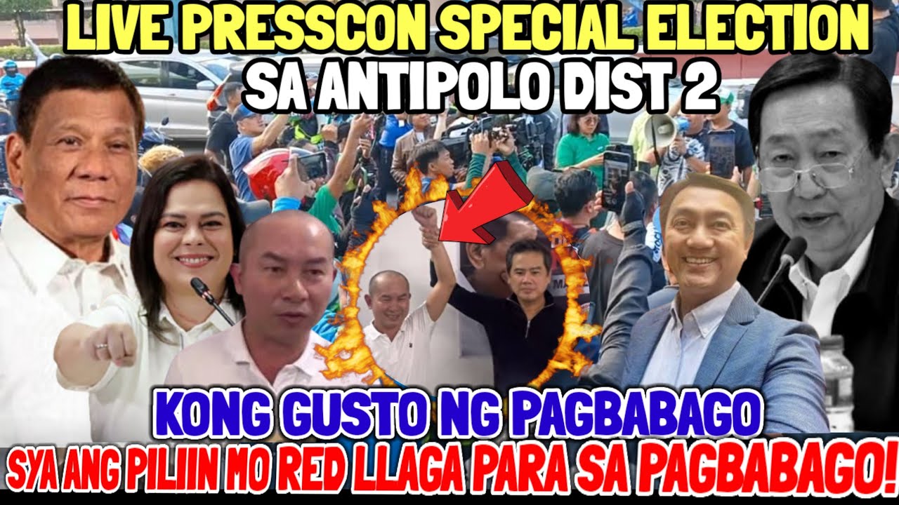 LIVE PRESSCON SPECIAL ELECTION SA ANTIPOLO KALABAN SA ANAK NI ACOP TINAAS ANG KAMAY!