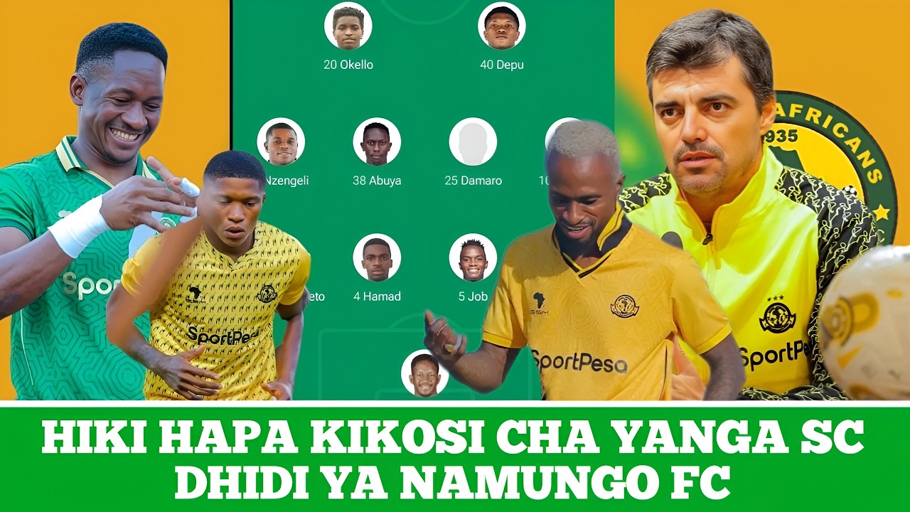 🔴#LIVE HIKI HAPA KIKOSI CHA KWANZA CHA YANGA SC DHIDI YA NAMUNGO FC LIGI KUU NBC