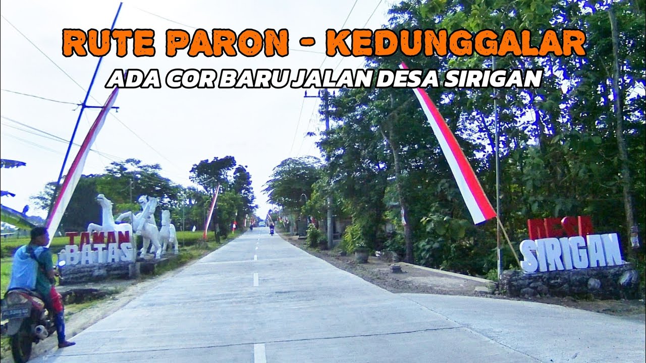 Perjalanan dri Paron sampai Kedunggalar ngawi surve jalan cor baru Ds Sirigan yg kemarin rusak parah