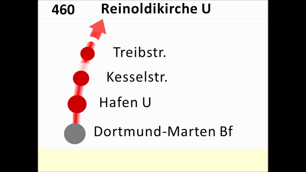 [DSW21] Ansagen Bus 460 Kirchlinde - Stadtmitte