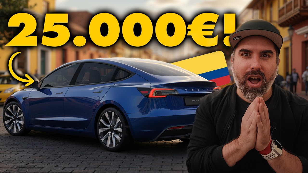 TESLA llega a COLOMBIA y lanza su coche de 25.000€ 😱