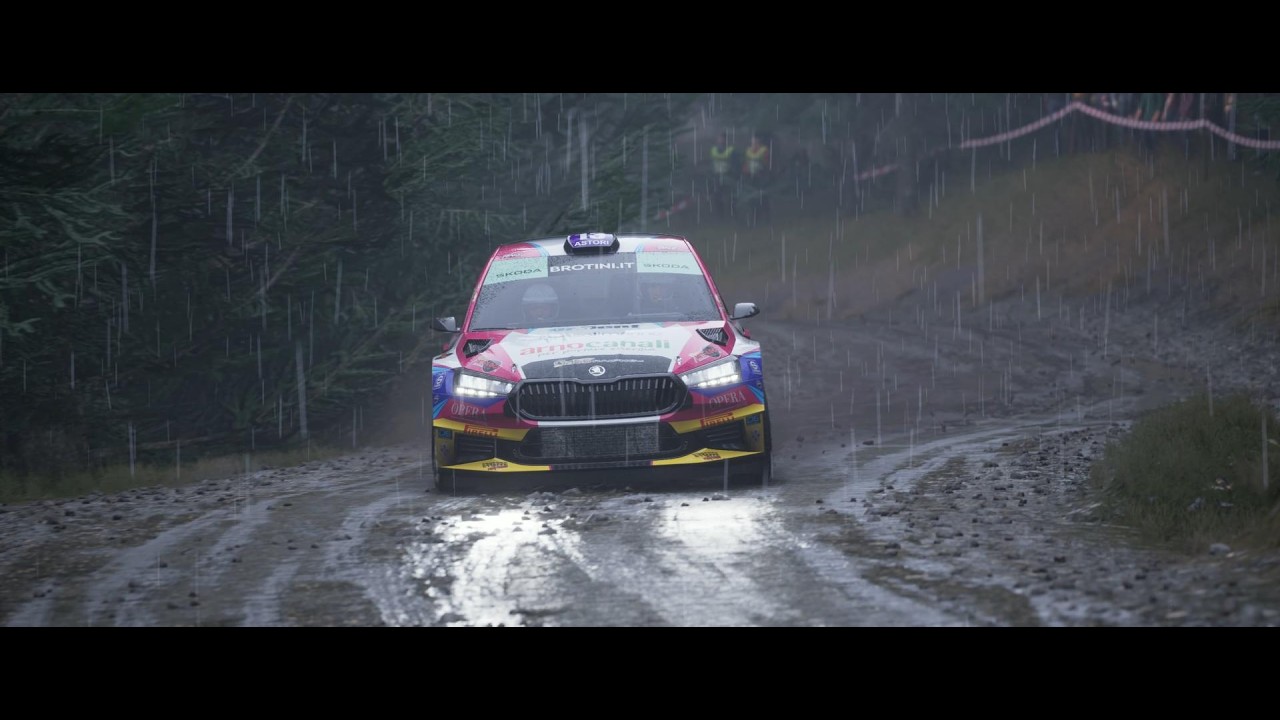 ASSETTO CORSA RALLY / ŠKODA Fabia RS Rally2 / Rain Test