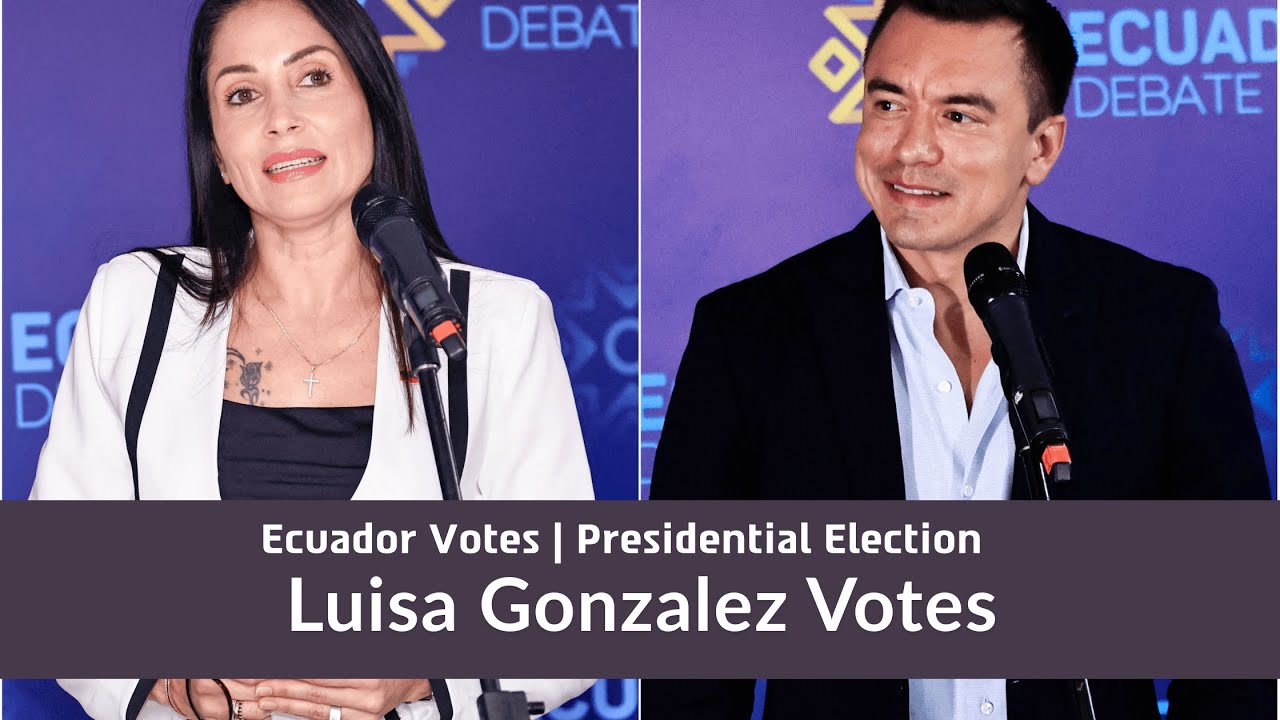 Luisa Gonzalez Votes in Ecuador Elections | South America News | Live