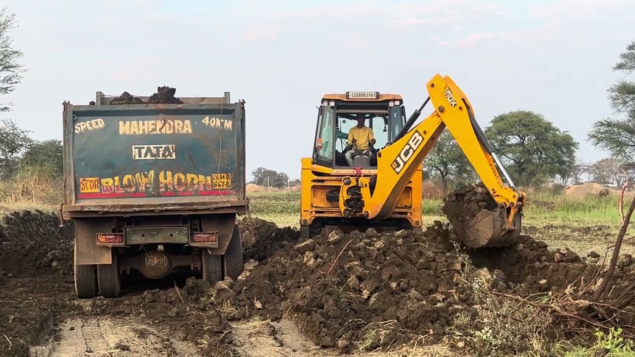 	“JCB dwara hywa me mitti dump karne ki prakriya”#3dx #3dx