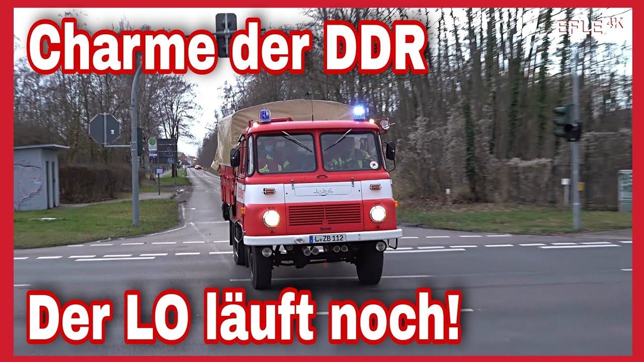 DDR Löschfahrzeug Robur LO LF 8-TS FF Gärnitz + HLF 20/16 und DLK 23-12 FF Markranstädt 🚒🚨