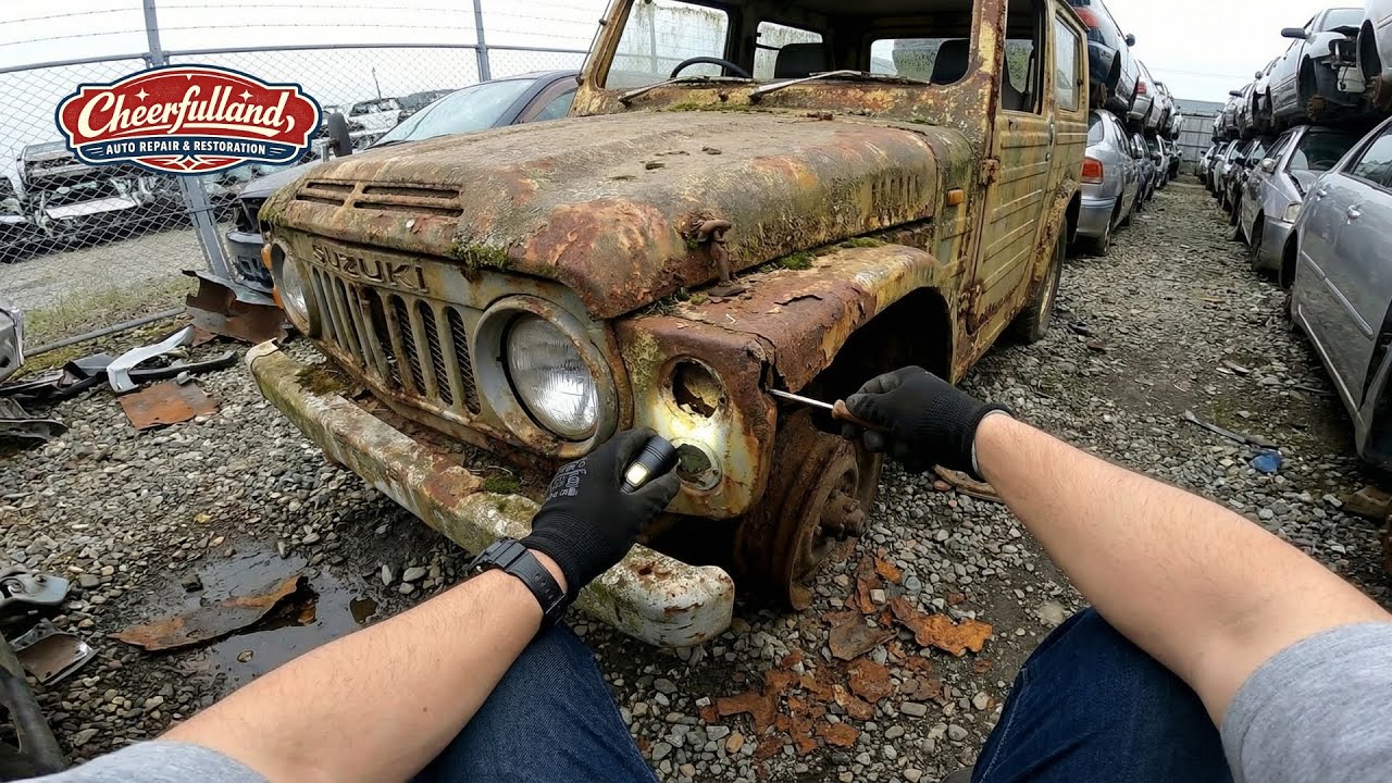 ABANDONED Suzuki Jimny LJ80 RESTORATION — First Start & First Drive After Revival! | REPAIR ASMR