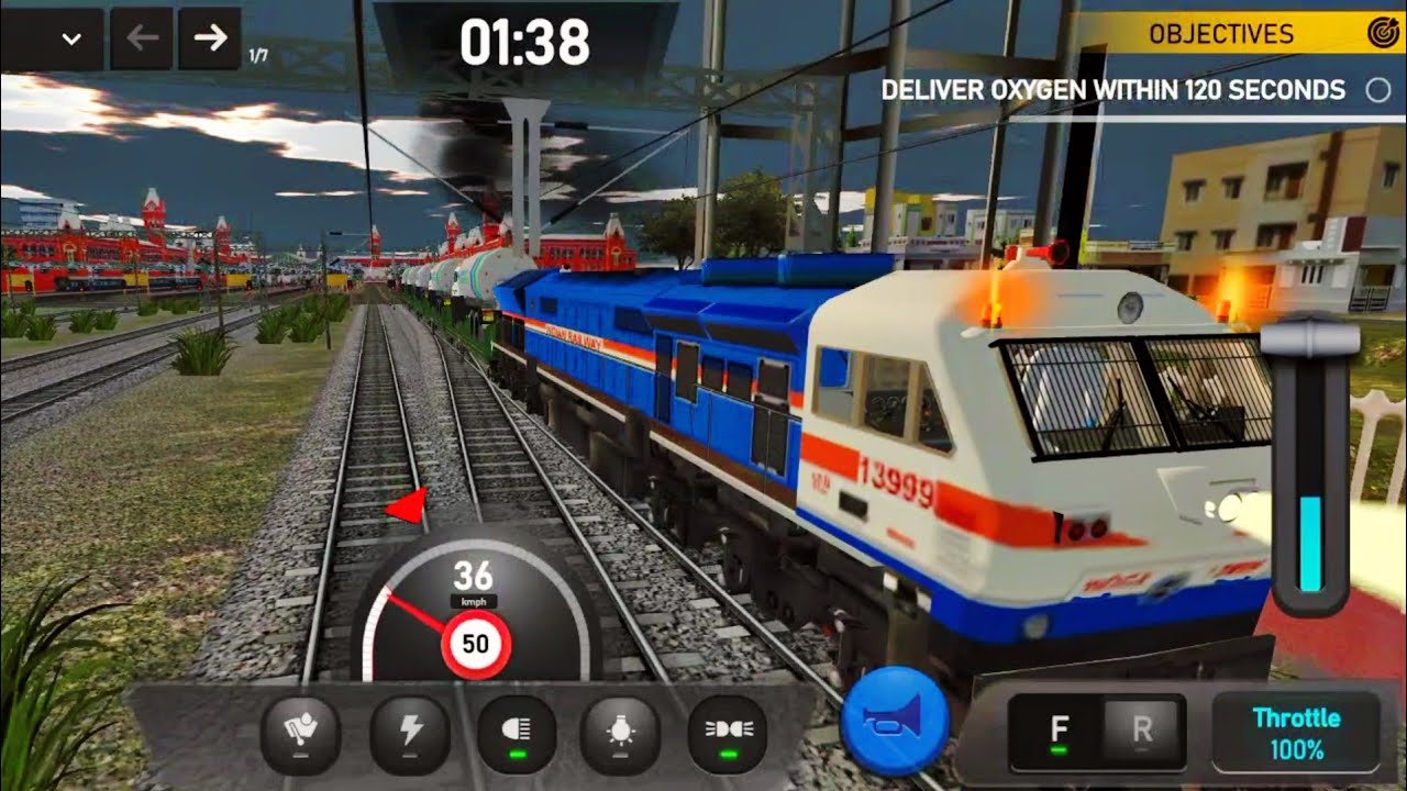 Indian Train Simulator Satabdi Express 😱 | Old Locomotive Coatch - Android Games