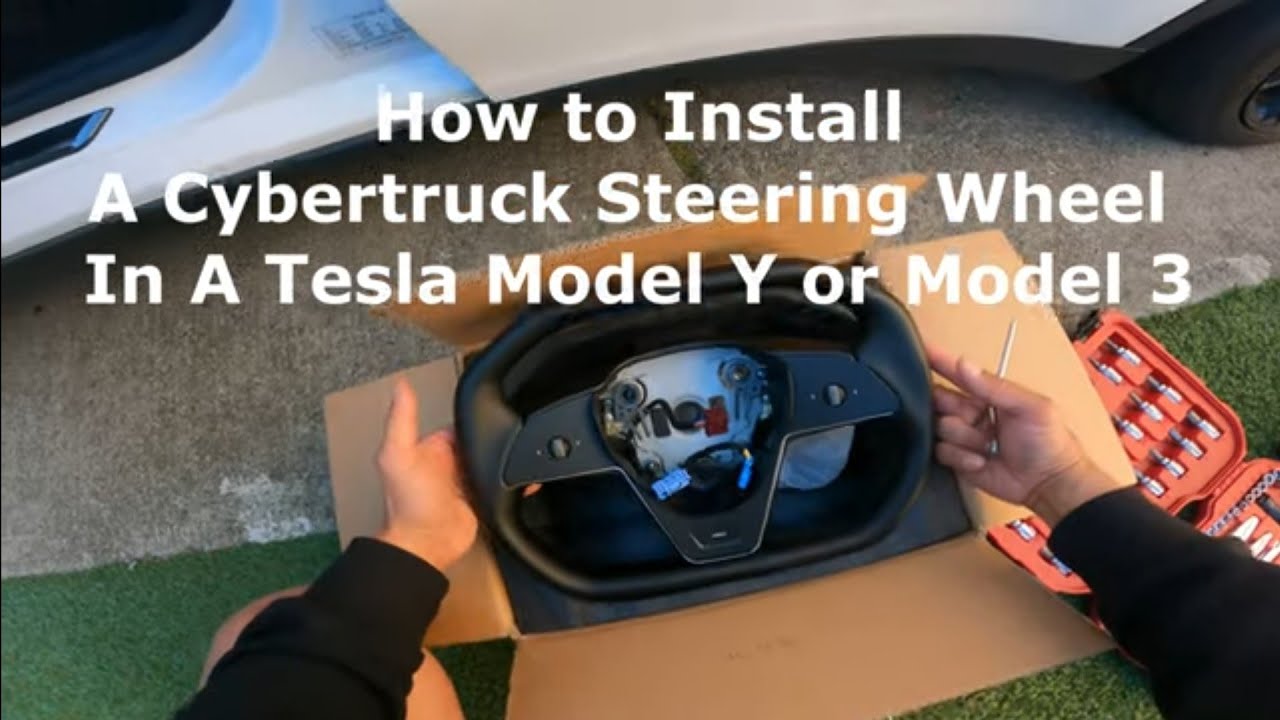 How to Install a Cybertruck steering wheel in a Tesla Model Y or Model 3