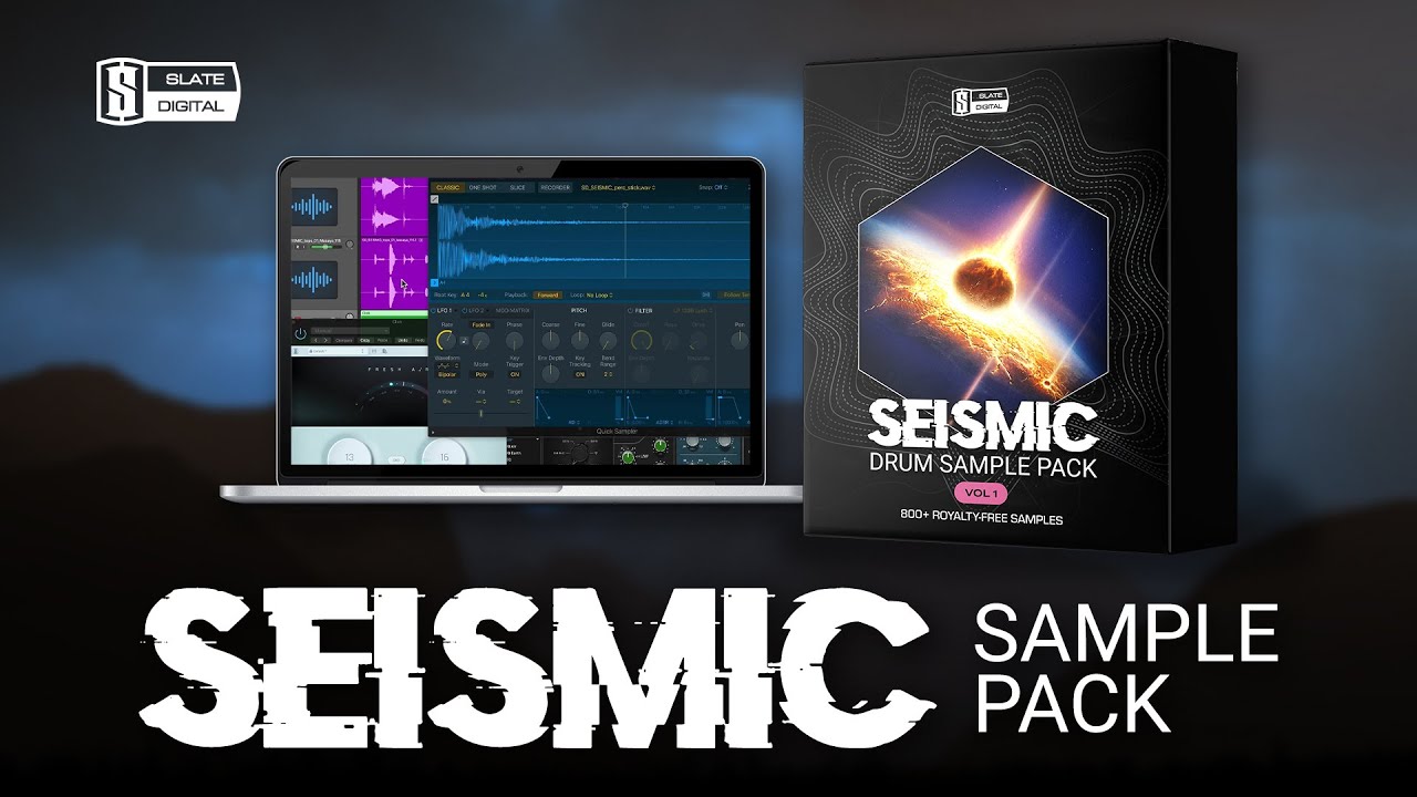 FREE for the next few days-- SEISMIC Drum Sample Pack ☄️