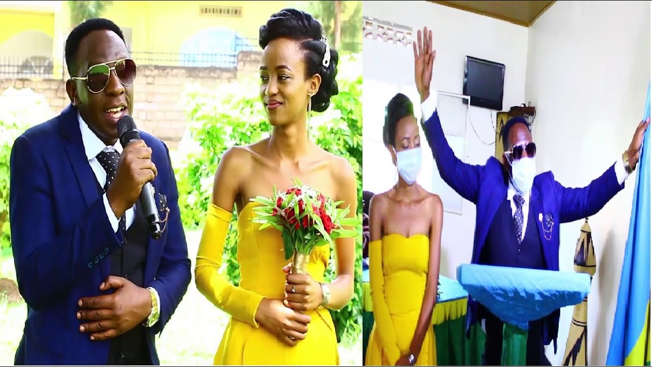Arijije chr we N.Jado ufite ubumuga bwa maguru yasezeranye imbere yamategeko  aririmbira umukunzi we