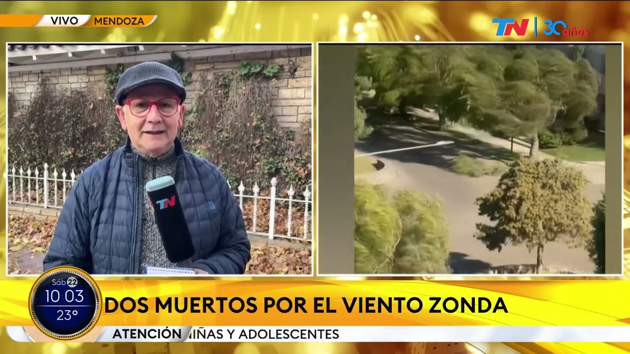 MENDOZA I Un hombre murió aplastado por un puesto de diarios derribado por el Zonda