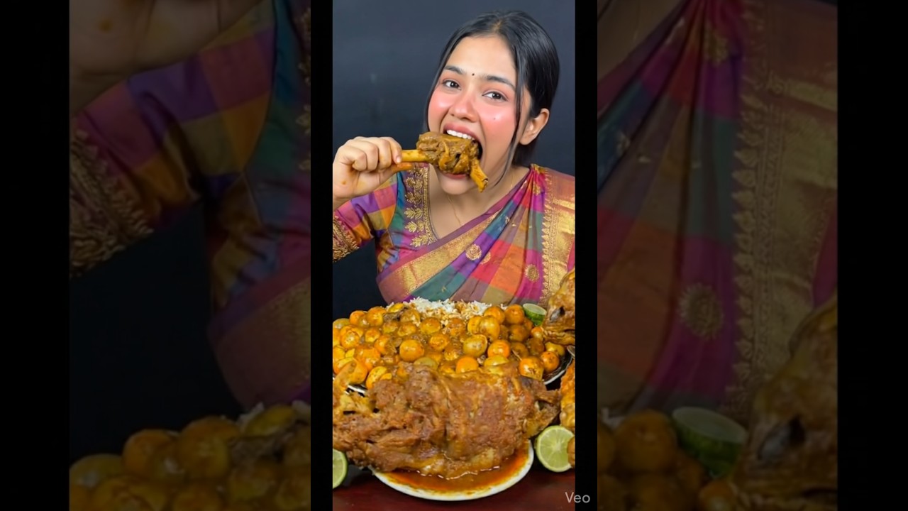ASMR Chicken & Lots of Eggs Eating 🍗🥚 Loud Chewing Sounds | Super Satisfying Mukbang #mukbang #asmr