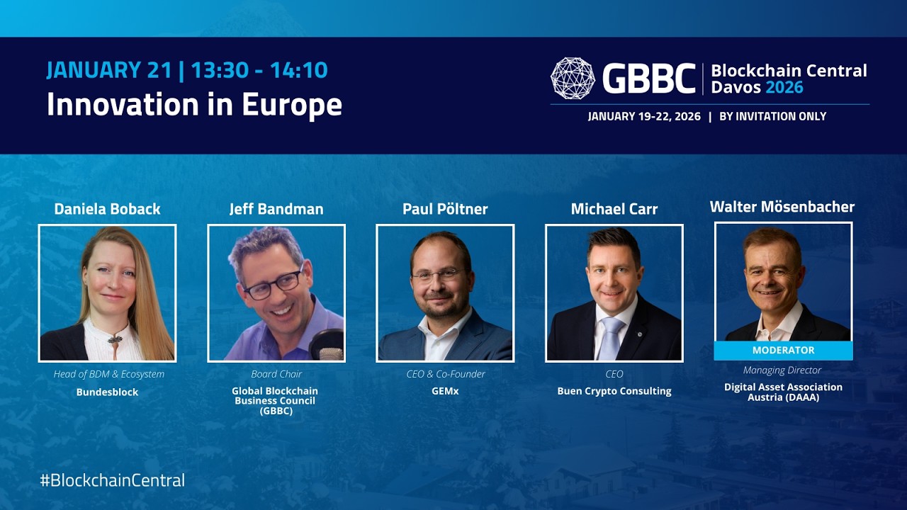 Innovation in Europe | 9th Annual Blockchain Central Davos