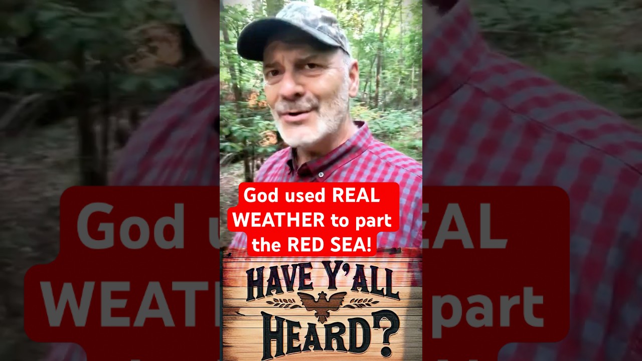 God used REAL WEATHER to part the RED SEA! 