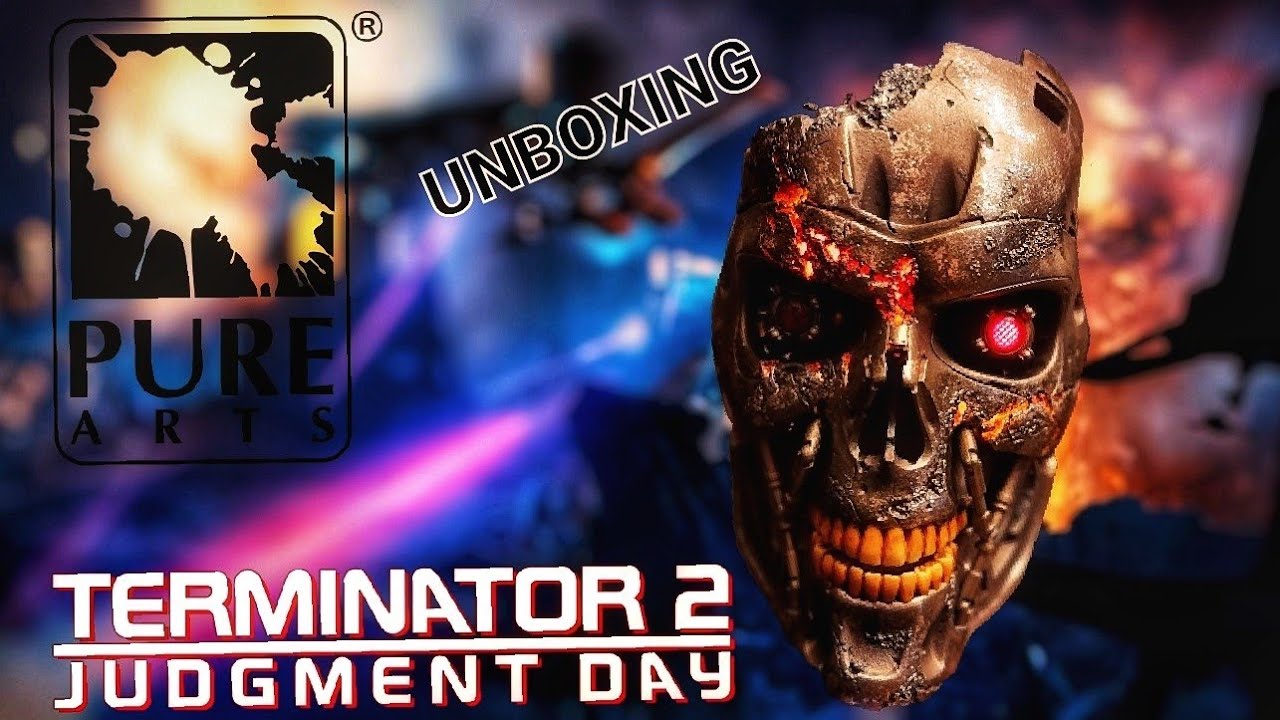 PureArts Terminator 2 T-800 Battle Damaged Büste // Unboxing und Review deutsch