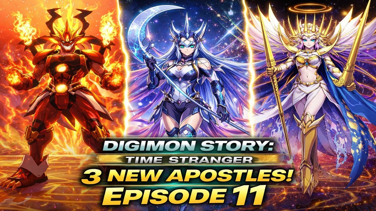 Digimon Story: Time Stranger Episode 11 –The Apostles Rise | Apollomon, Dianamon & Junomon Unlocked!