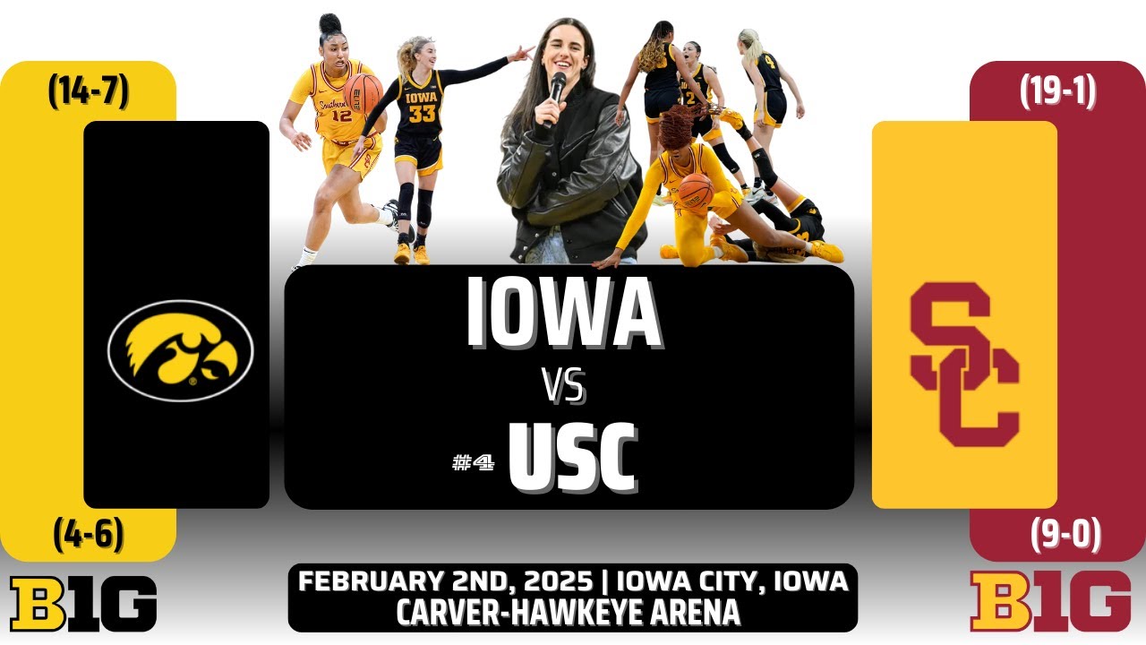 Iowa vs No. 4 USC | Big Ten | 2.2.25