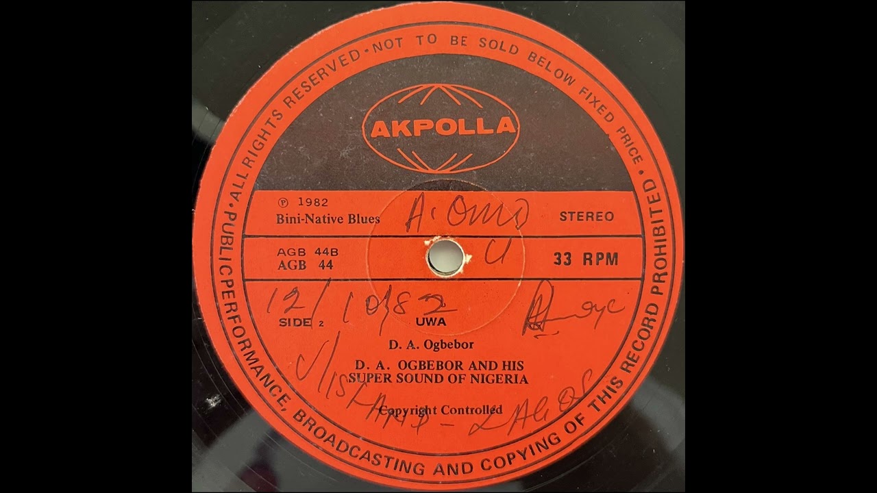 D.A. Ogbebor & His Super Sound of Nigeria - Uwa