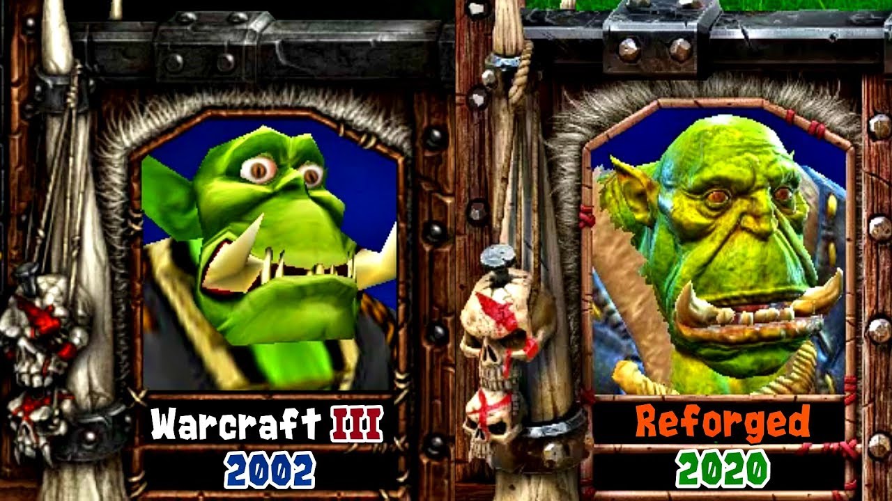 Warcraft III Reforged: Interface Comparison (All Races UI) + Maps and Wallpapers (2002 VS 2020)