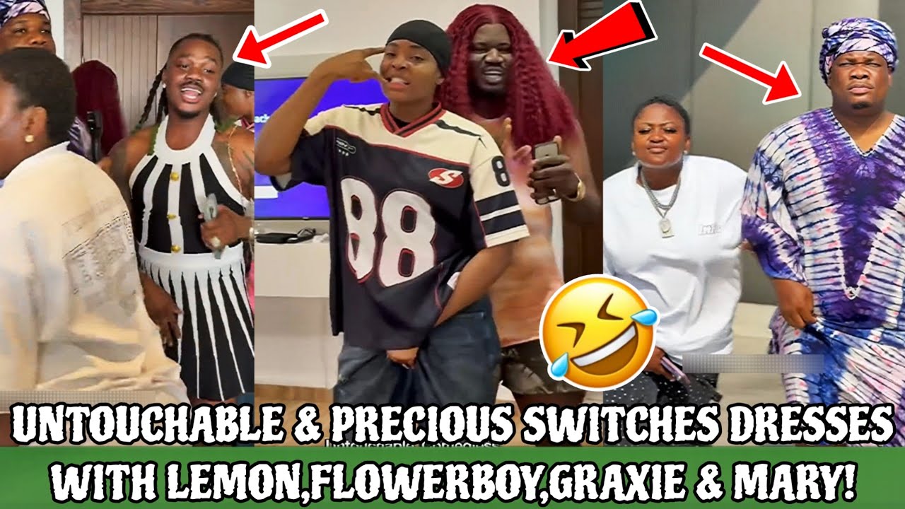 UNTOUCHABLE & PRECIOUS SWITCHES DRESSES WITH LEMON, FLOWERBOY, GRAXIE & MARY! (VERY FUNNY MOMENT) 