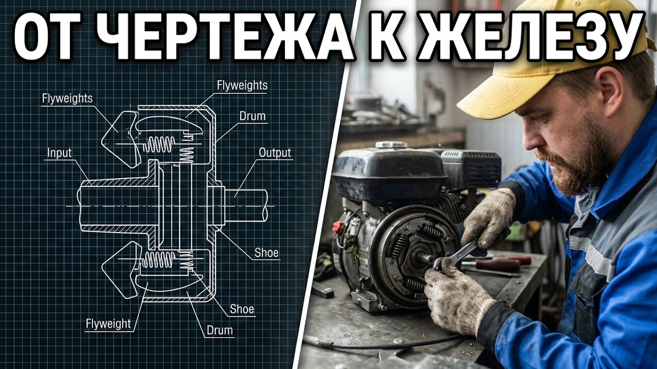 МТ-9. Серия 2. Центробежное сцепление на минитрактор