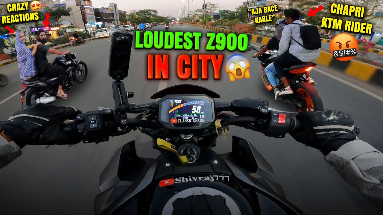 Loudest Z900 in Market 😱| Chapri KTM Rider Spotted🤬 |