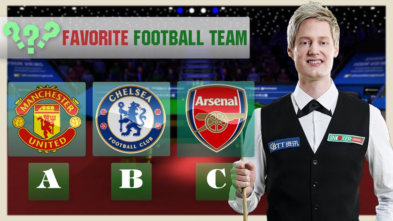 Guess The Snooker Player Favorite Football Team I Quiz Snooker 2022