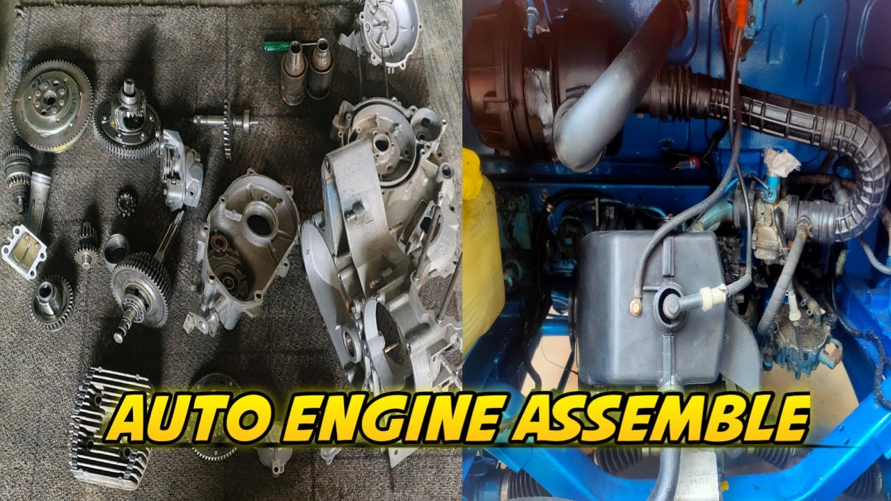 Auto rickshaw engine assemble video/How to assemble in  auto rickshaw engine