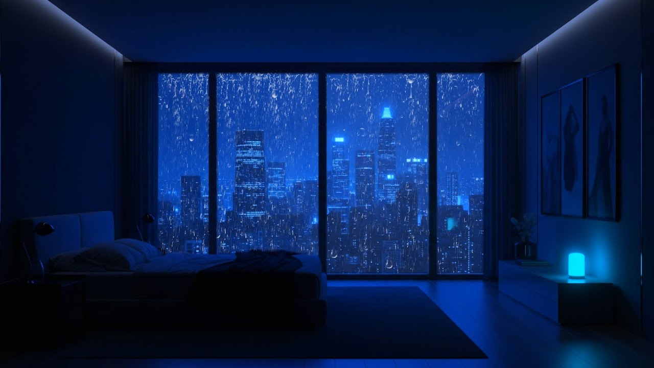 Healing Rain Nights: Gentle City Rain Sounds for Deep Sleep & Total Relaxation 🌧️