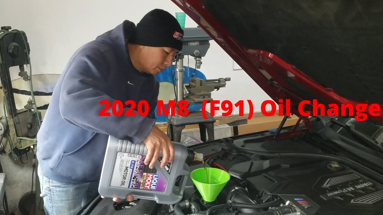2020 BMW M8 Oil Change and Interval reset