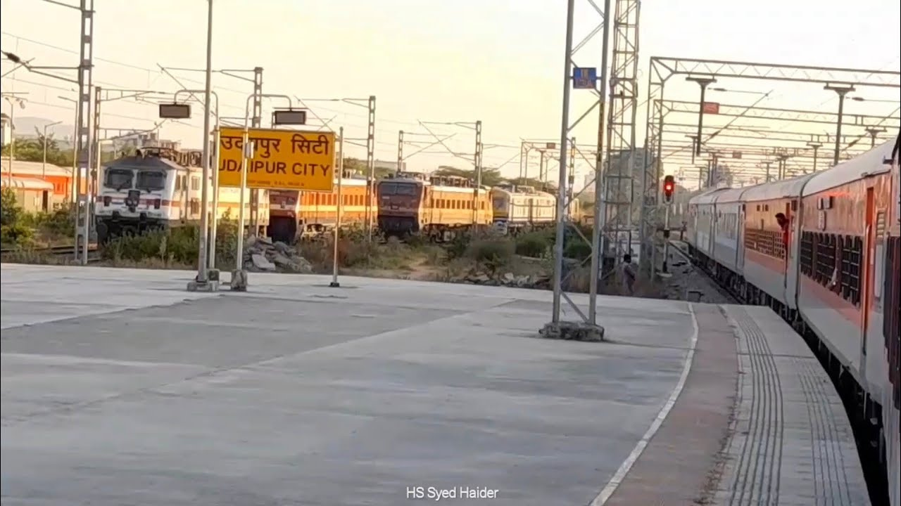 Udaipur to Ahmedabad ( Asarva ) train journey New Broad Guage Line