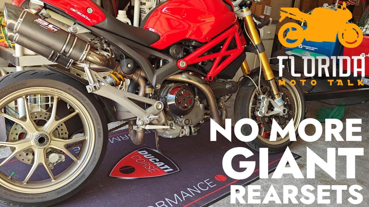 Improving My Ducati Monster 1100s With Ducabike Rearsets!