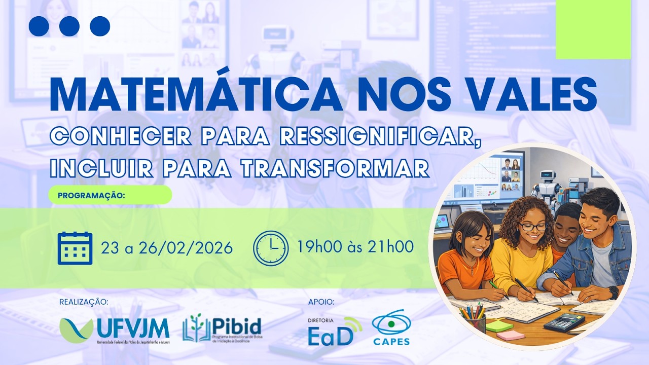 Matemática nos Vales - Conhecer para ressignificar, incluir para transformar