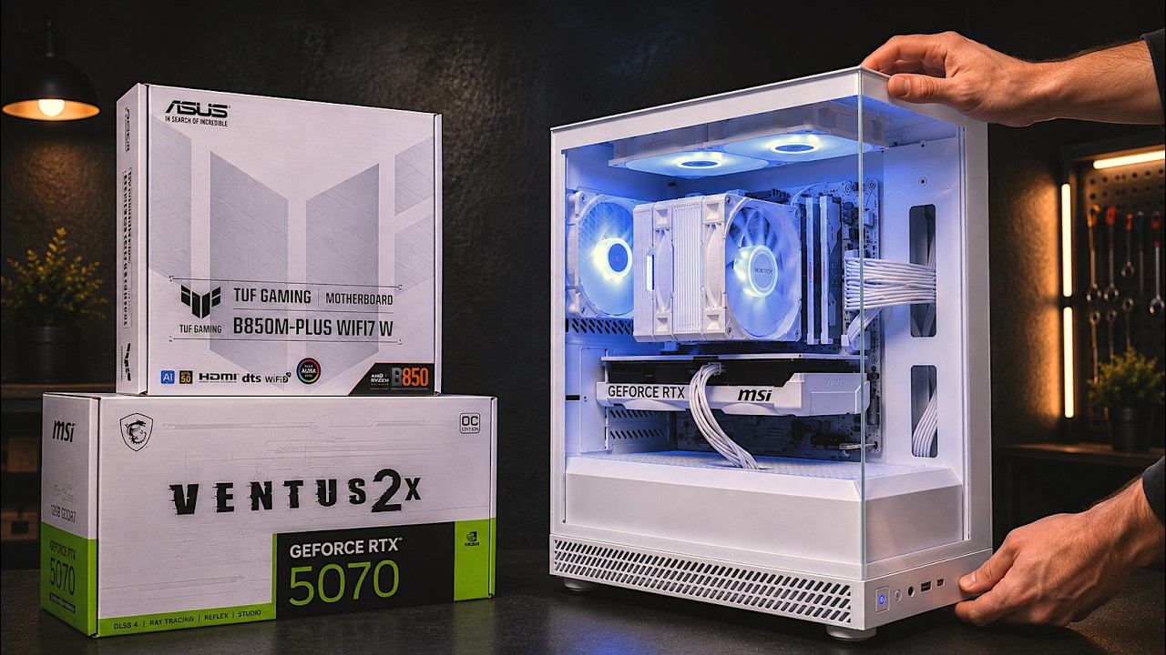 Building a Gaming PC Step by Step - White Edition (No Music, No Talking)