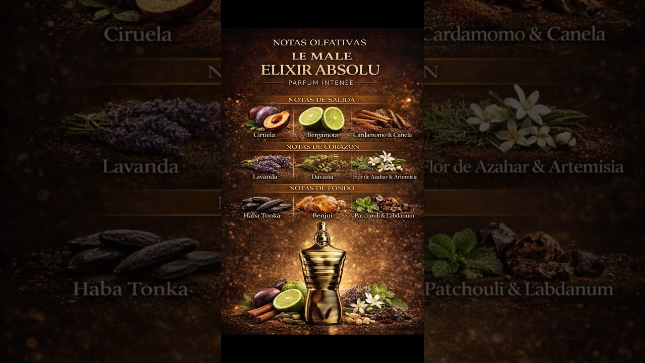 LE MALE ELIXIR ABSOLU Parfum Intense (Jean Paul Gaultier) Notas Olfativas #perfumeecuador #perfumese