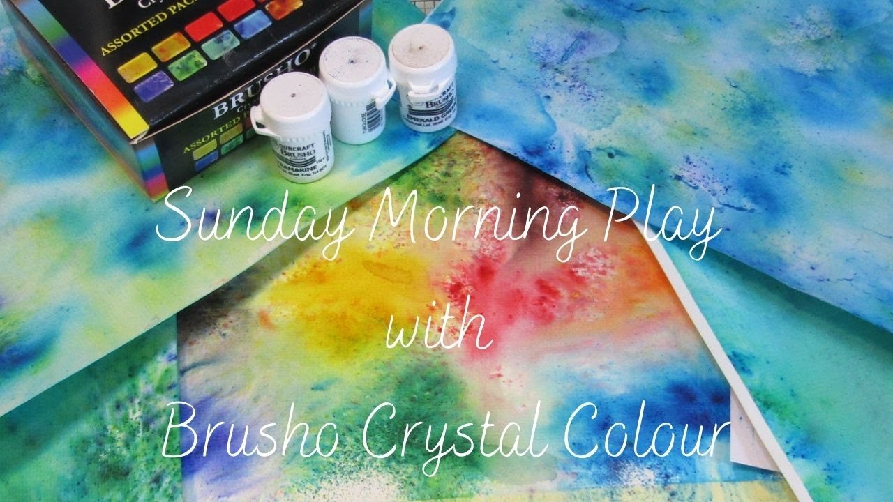 Sunday Morning Play with Brusho Crystal Colour