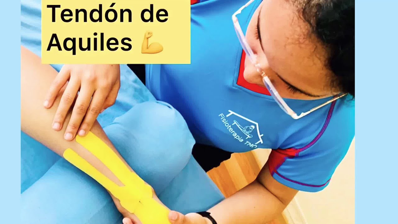 Aplicación de KINESIOTAPE en la TENDON DE AQUILES 💪😉