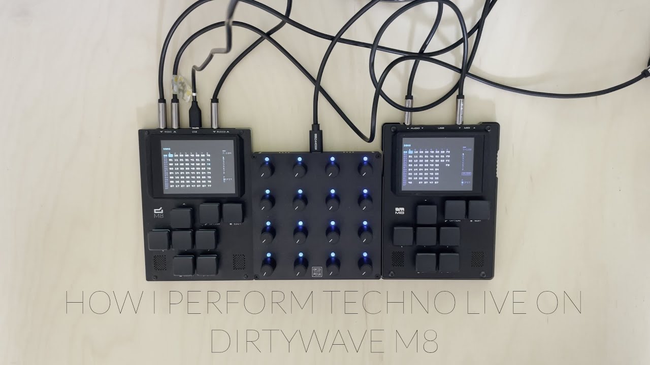 Как я исполняю техно вживую на Dirtywave M8