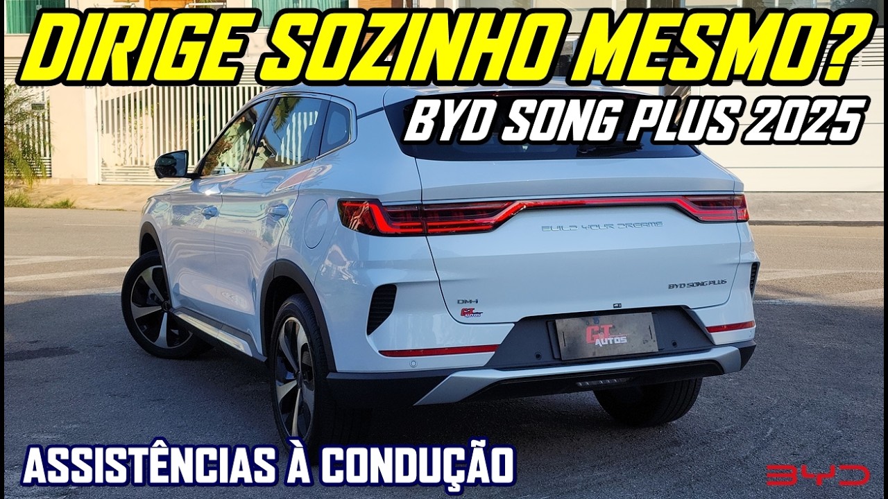 BYD Song Plus 2025 dirigindo sozinho: testando todas as tecnologias semiautônomas!